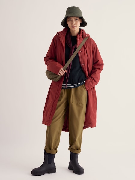 Red - Seasalt Cornwall Janelle Waterproof Raincoat