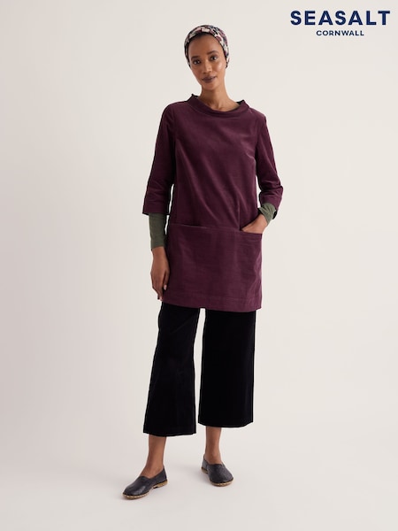 Purple - Seasalt Cornwall Sail By The Stars Needlecord Tunic