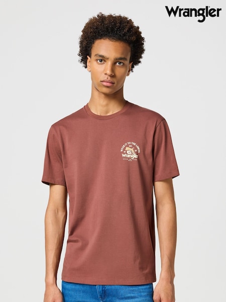 Wrangler Graphic 100% Cotton T-shirt (E62514) | ‏126‏₪