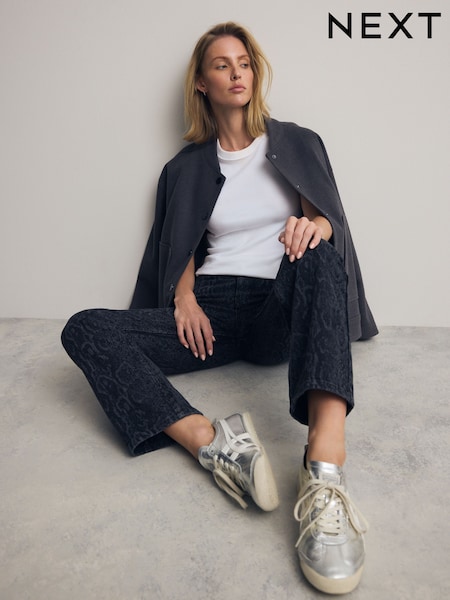 Black Snake Straight Leg 100% Cotton Jeans (E62518) | €26