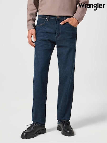 Сине-черный деним - Wrangler Straight Fit Frontier Jeans (E62529) | €113