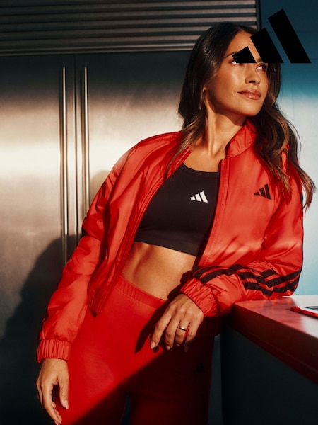 אדום - Adidas Essentials 3-stripe Insulate Jacket (E62530) | ‏327‏₪