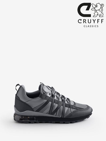 Cruyff Grey Fearia Hex Tech Trainers (E62866) | $254