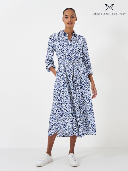 Blau-weiß - Crew Clothing Sienna Tie Waist Shirt Dress (E62912) | 69 €