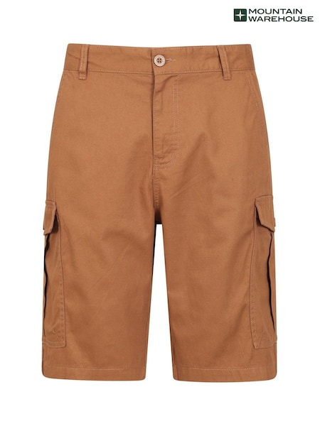 Mountain Warehouse Natural Mens Lakeside Cargo 100% Cotton Shorts (E62938) | $19