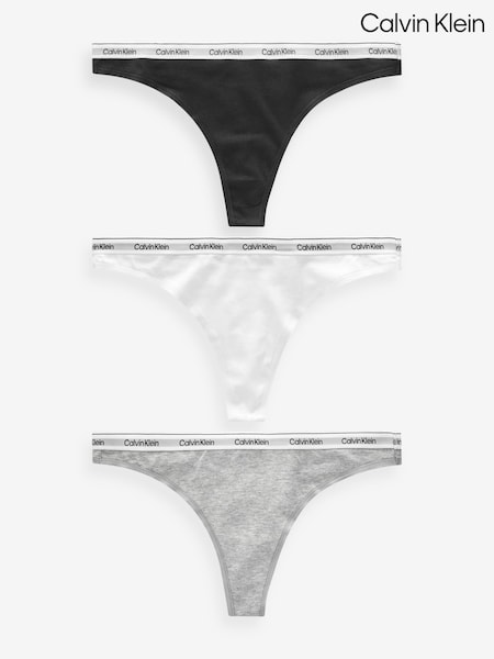 Calvin Klein Black Thong 3PK (E63014) | ₪201