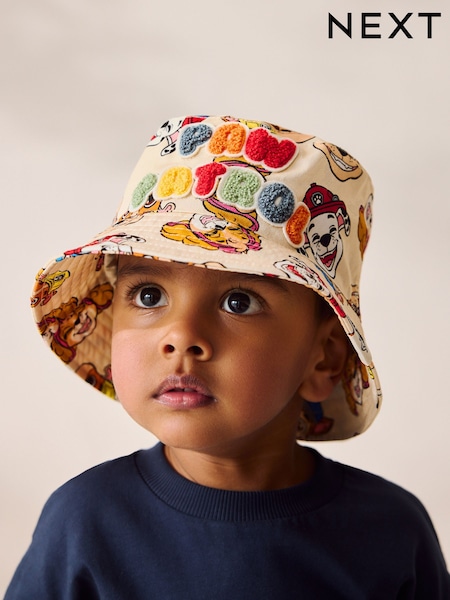 Cream Paw Patrol License Bucket 100% Cotton Hat (1-10yrs) (E63037) | 2,190 ISK - 2,630 ISK
