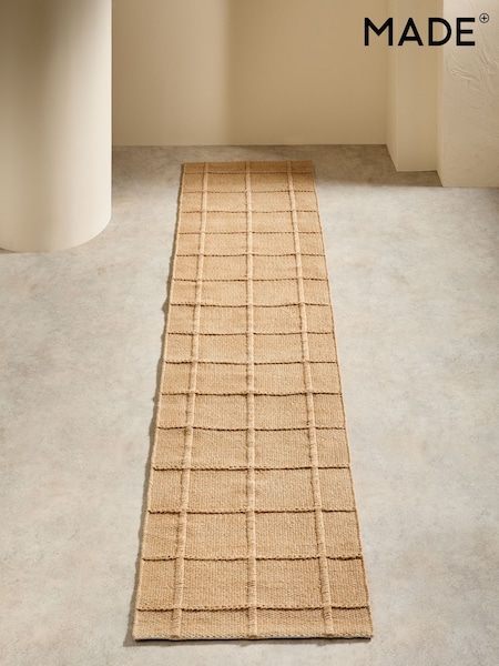 MADE.COM Natural Lennon Jute Runner Rug (E63098) | €95 - €136