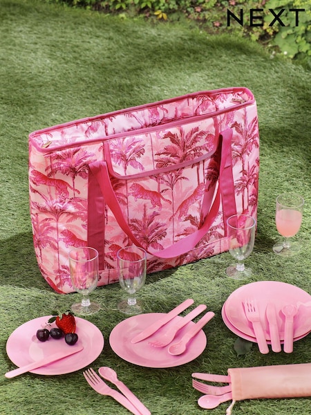 Pink Tiger 4 Person Picnic Tote Bag (E63151) | €47