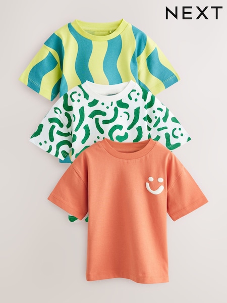Verde/amarillo - Short Sleeve T-Shirts 3 Pack (3mths-7yrs) (E63173) | 21 € - 25 €