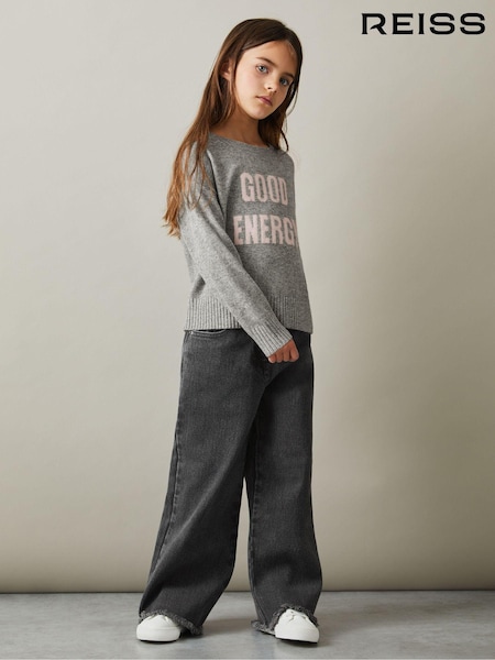 Reiss Grayson Wide Leg Frayed Jeans (E63230) | 70 €
