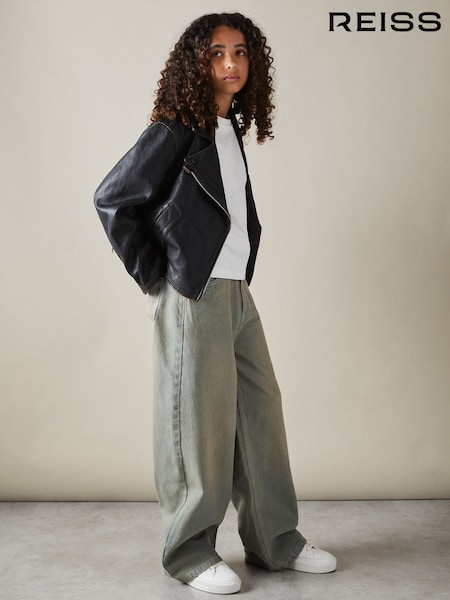 Reiss Lizzie Acid Wash Wide Leg Jeans (E63233) | 85 €