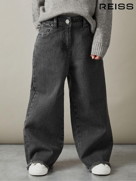 Reiss Grayson Wide Leg Frayed Jeans (E63236) | 80 €