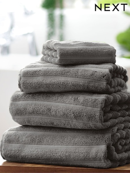 Ribbed Towel With 100% Cotton (E63314) | 13 € - 43 €