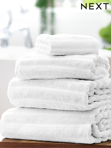Ribbed Towel With 100% Cotton (E63315) | 13 € - 43 €