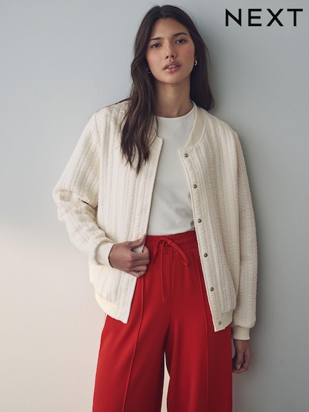 Buttermilk Quilted Bomber Jacket (E63332) | €35