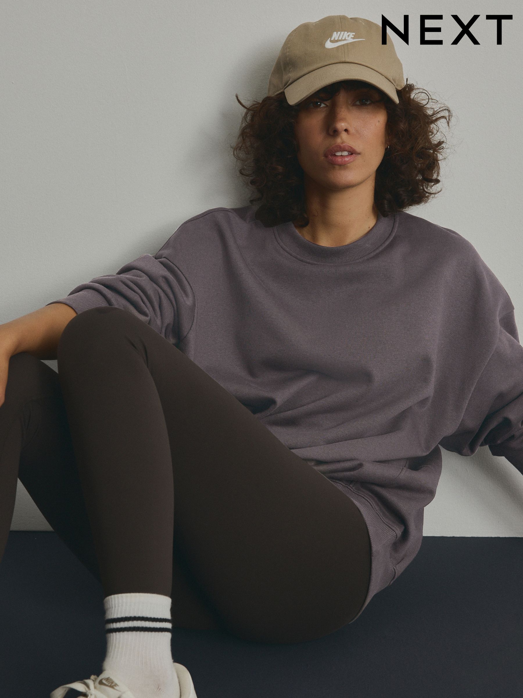 Women s Sweat Tops Longline Hooded Zip Through Sweatshirts Next