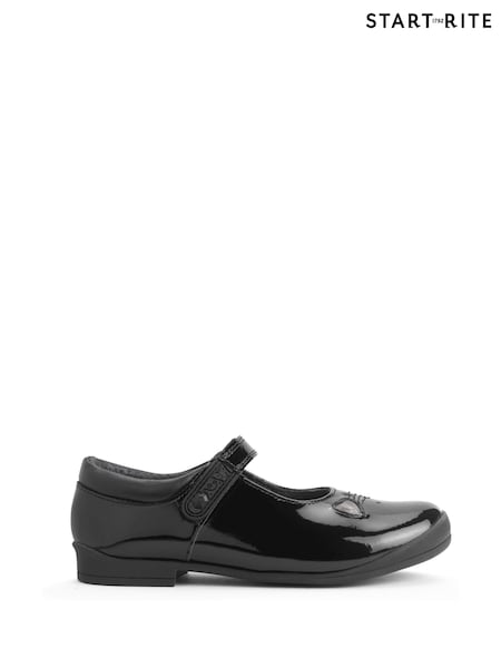 Start Rite Stardust Patent Leather Mary Jane School Black Shoes (E63377) | €65