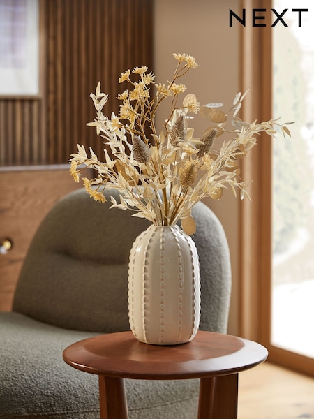 Artificial Dried Arrangement in a Ceramic Bobble Vase (E63458) | NT$1,790
