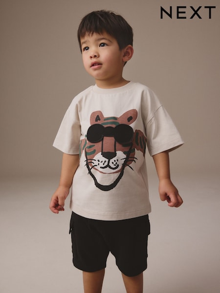 Stone Short Sleeve T-Shirt & Utility Shorts Set (3mths-7yrs) (E63602) | 618 UAH - 782 UAH