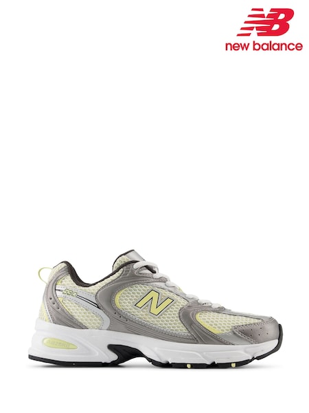 New Balance White/Lemon Womens 530 Trainers (E63650) | €132