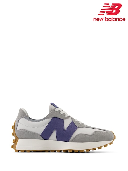New Balance White/Green Womens 327 Trainers (E63654) | € 156