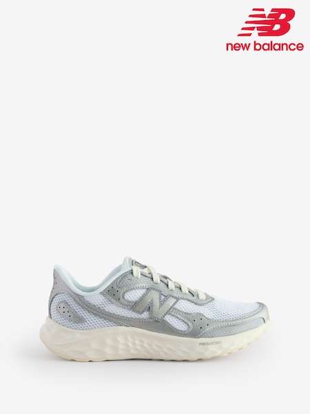 New Balance White/Silver Womens Fresh Foam Arishi v4 Trainers (E63679) | €114