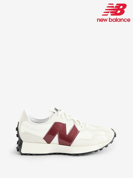 Blanco/burdeos - New Balance Womens 327 Trainers (E63714) | 156 €