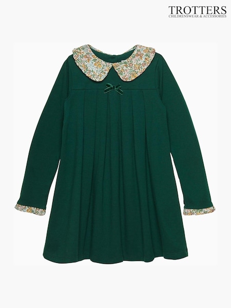 Verde - Trotters London Liberty Imprimeu Violet Pie Crust Rochie (E64169) | 225 LEI - 242 LEI