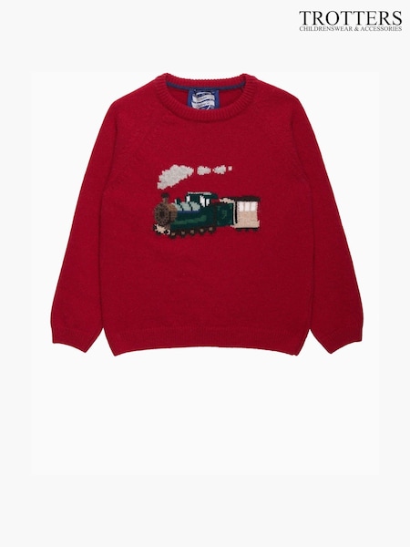 Trotters London Red Steam Train Jumper (E64197) | 85 € - 91 €