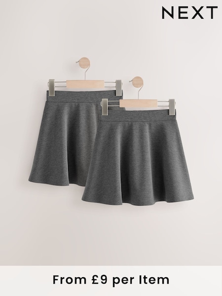 Grau - Pull On Skort 2 Pack With Jersey Stretch (3-17yrs) (E65037) | 26 € - 40 €