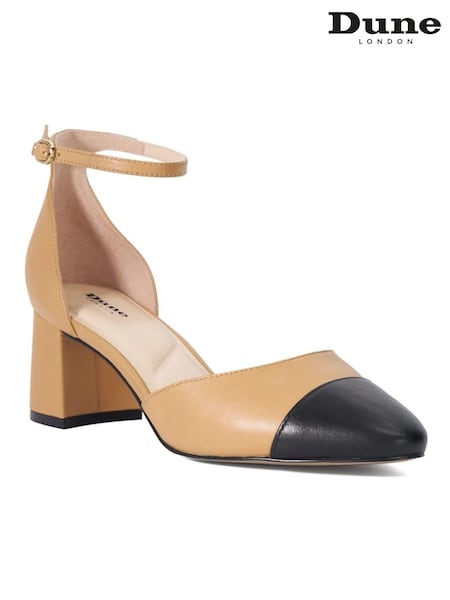 Braun - Dune London Careless 2 Part Schuhe mit Zehenkappe Ballet Open Courts (E65165) | 55 €