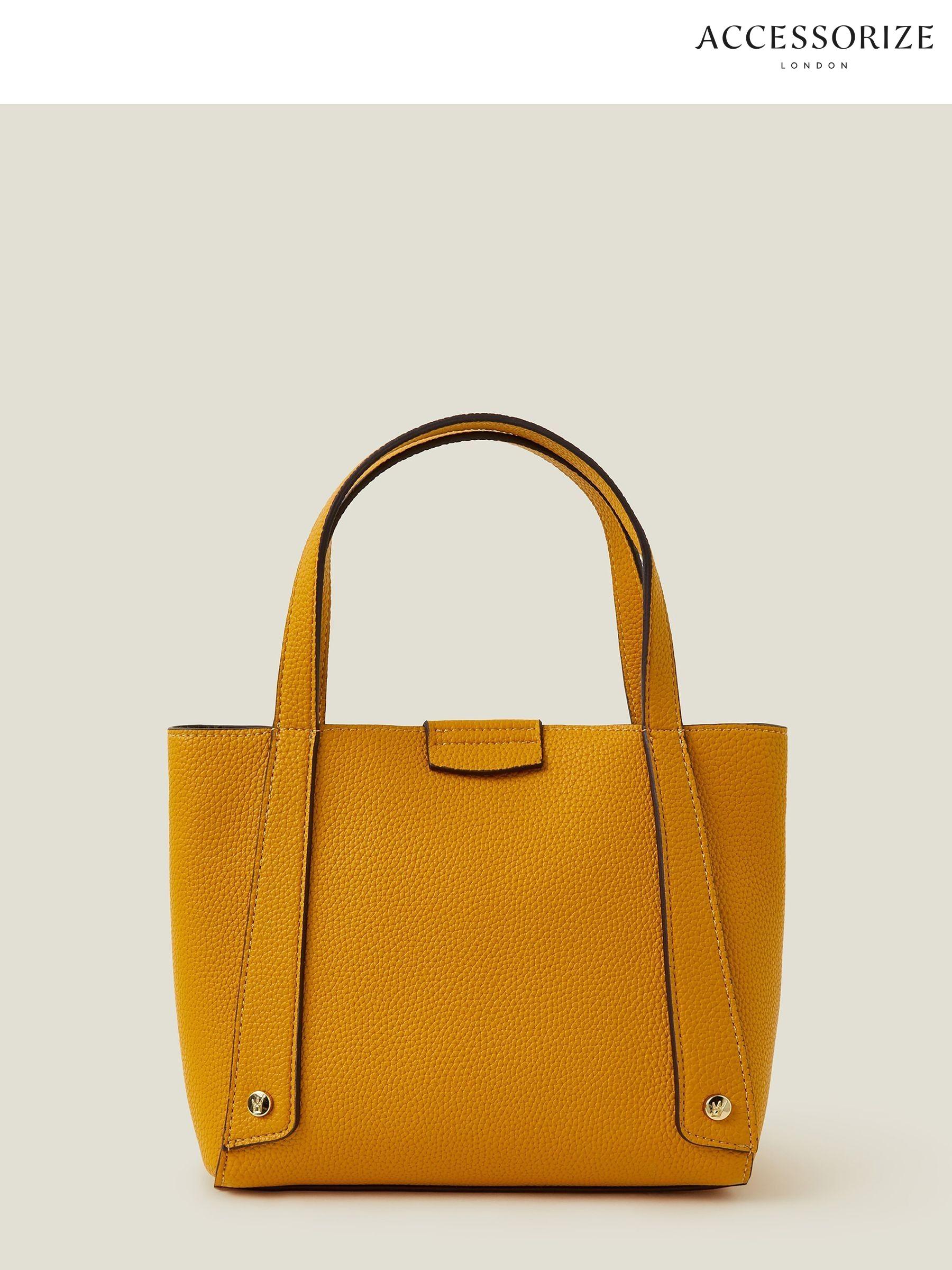 Yellow tote handbag deals