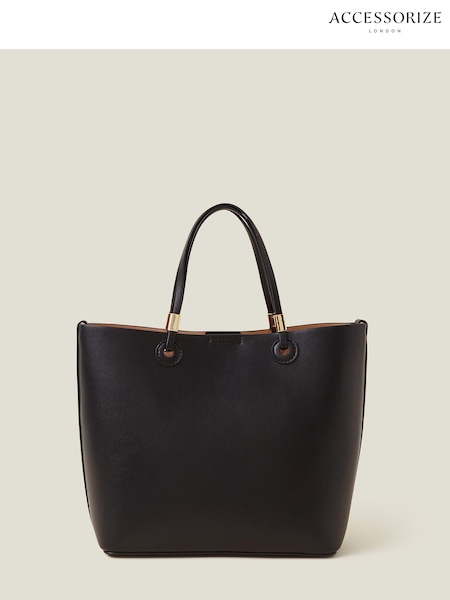 Accessorize Black Metal Detail Handheld Bag (E65248) | €28
