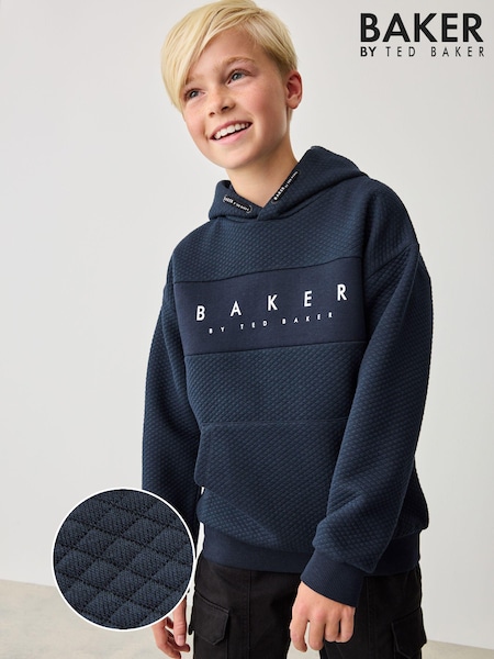 Baker by Ted Baker Textured 100% Cotton Hoodie (E65279) | AED83 - AED98