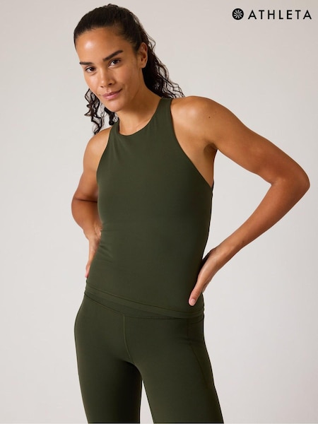 Athleta Green Transcend Built-In Bra Tank (E65309) | €66