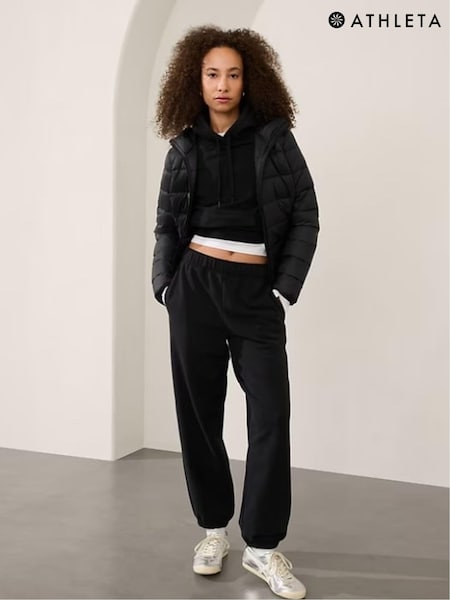 Athleta Black Aire Puffer Jacket (E65318) | €200