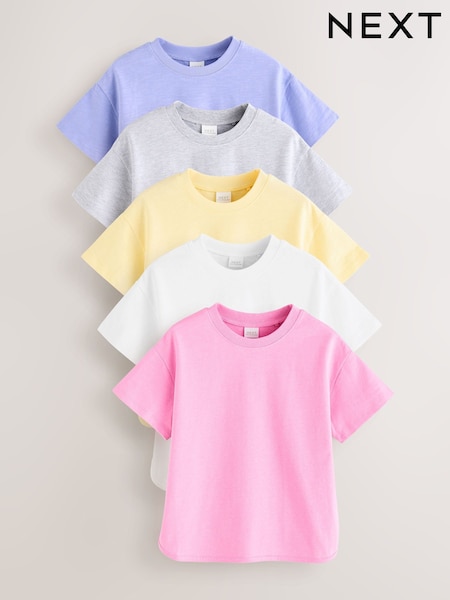 Mehrfarbig - T-Shirts 5 Pack (3mths-7yrs) (E65347) | 28 € - 34 €