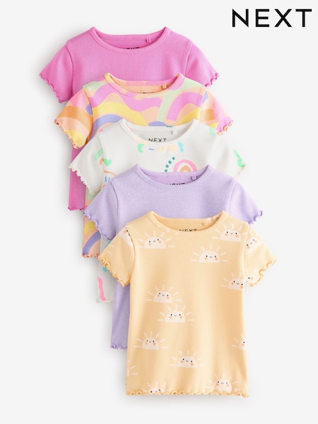 Arcoíris - Short Sleeve T-Shirts 5 Pack (3mths-7yrs) (E65360) | 28 € - 35 €