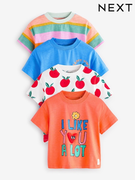 Naranja - Short Sleeve T-Shirt 4 Pack (3mths-7yrs) (E65362) | 25 € - 30 €