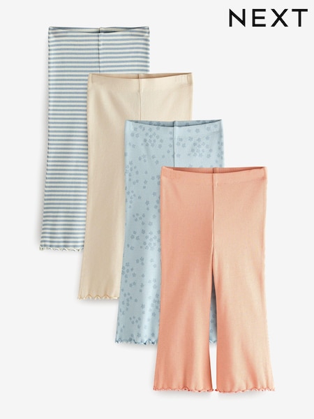 Blau - Rib Flare Leggings 4 Pack (3mths-7yrs) (E65368) | 26 € - 31 €