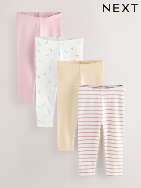 Rosa/blanco - 4 Pack Leggings (3mths-7yrs) (E65375) | 24 € - 29 €