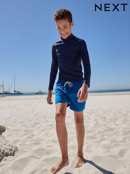 Navy Long Sleeve Rash Vest (1.5-16yrs) (E65670) | ₪38 - ₪71