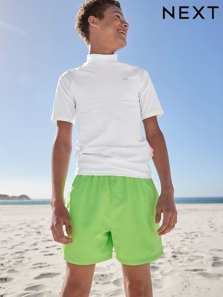 White Short Sleeve Rash Vest (1.5-16yrs) (E65675) | €11 - €22