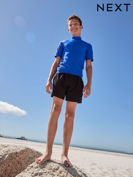 Cobalt Blue Short Sleeve Rash Vest (1.5-16yrs) (E65677) | €10 - €20