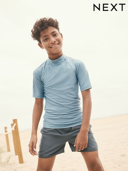 Grey Short Sleeve Rash Vest (1.5-16yrs) (E65682) | €10 - €20