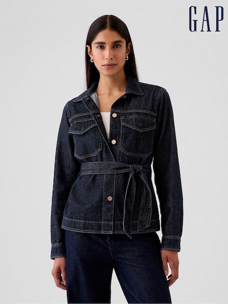 Gap Blue Ultra Soft Denim Belted Jacket (E66054) | €34