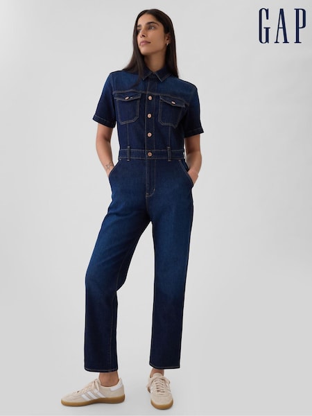 Gap Blue Denim Jumpsuit (E66056) | €45