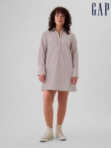 Gap Red Cotton Mini Shirt Dress (E66065) | €31