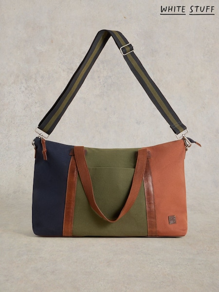 White Stuff Green Harry Canvas Holdall Bag (E66193) | $156